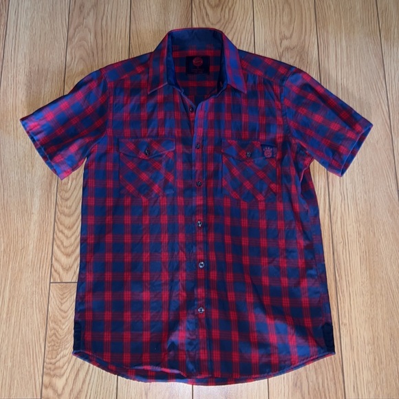 FC Bayern Munich Short Sleeve Woven Top Europe Exclusive - Picture 1 of 6